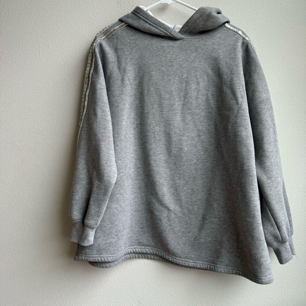 ✨$5/$25 Urban outfitters Jewel Gem Stone Sleeve Oversized Hoodie Size Medium